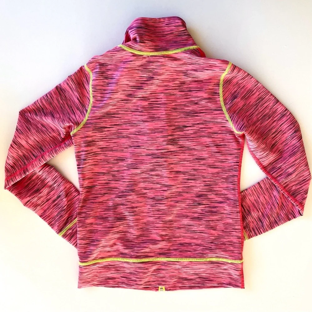 Zella Kids Pink and Yellow Activewear Jacket Size Large